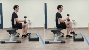 De seated calf raise (soleus raise) is een oefening die zich focust op de kuitspieren richt, in het bijzonder de soleus spier, de gastrocnemius wordt ook aangesproken maar in mindere mate.