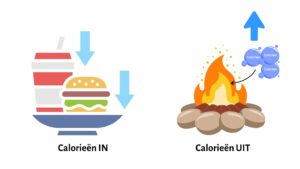 Calorieën IN calorieën UIT. Verbrand meer calorieën dan dat je eet om af te vallen. Dit is belangrijk om artroseklachten als pijn te verminderen.